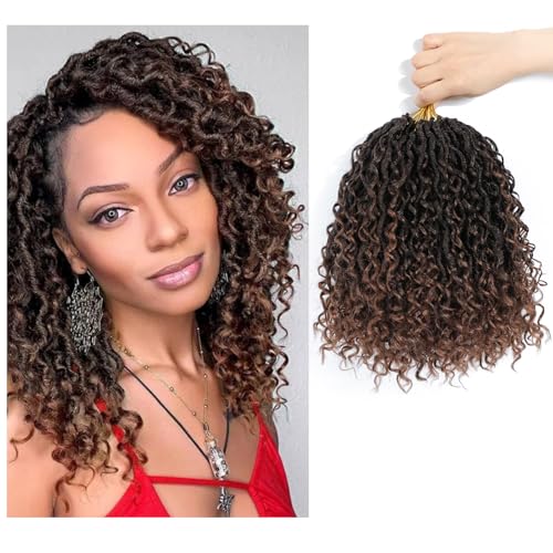 Image of SamBraid Goddess Locs Crochet Hair 10 Inch, 8 Packs New Goddess Faux Locs