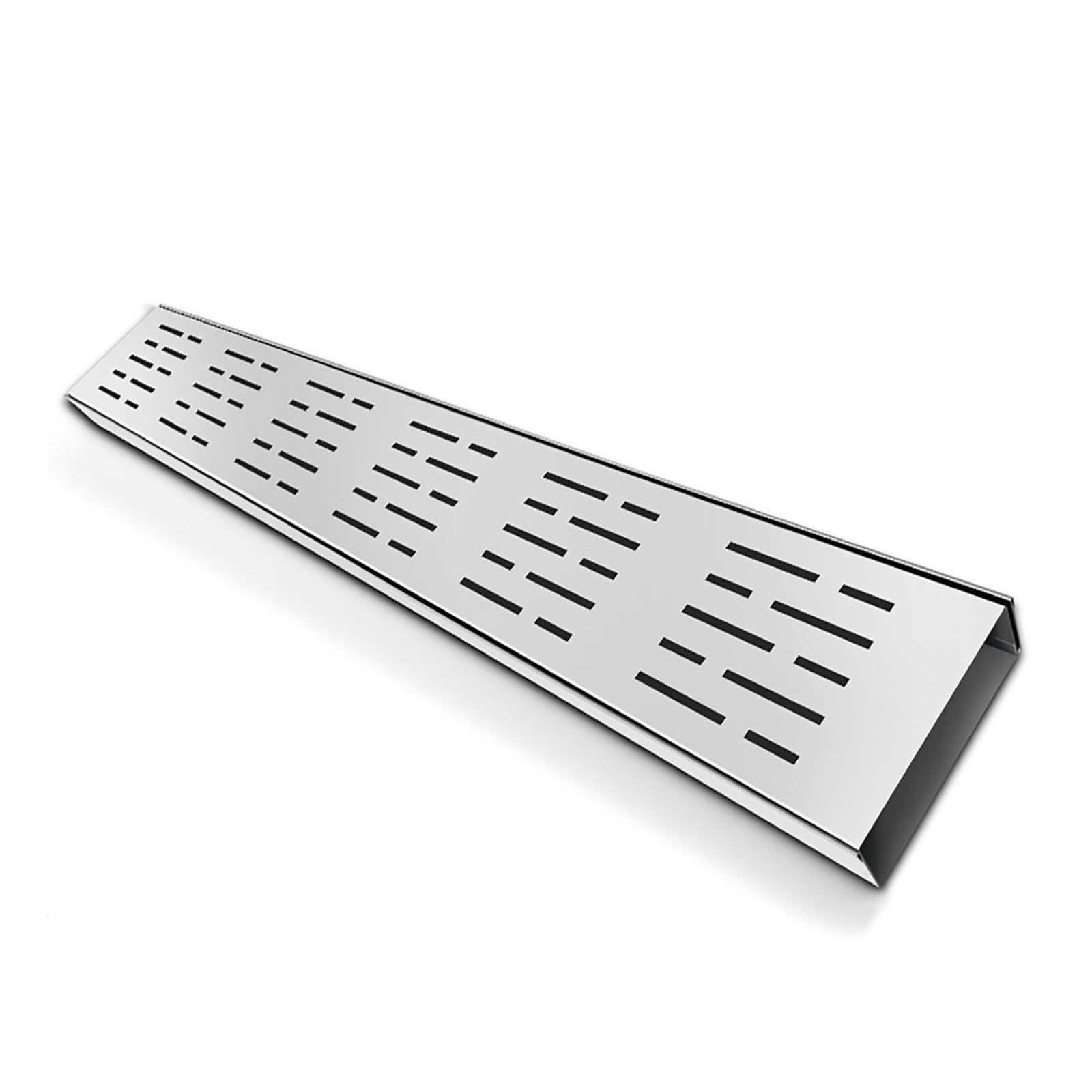 GLDYTVF Stainless Steel Drainage Channel with Removable Grate 304 Outdoor Drain for Patios Gardens Garages and Sidewalks (H5*W7CM/H1.96*W2.75IN)