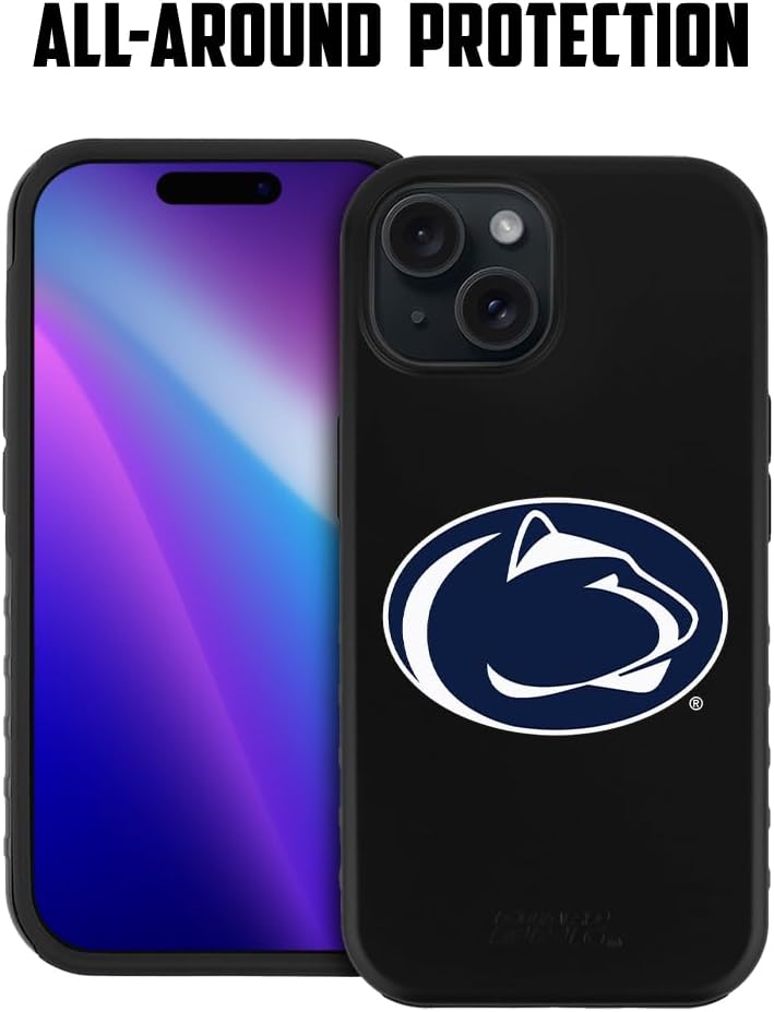 Guard Dog Case Compatible with iPhone 15 - Military Grade - Rugged Two Piece Protection - Collegiate Licensed - Penn State Nittany Lions - Logo