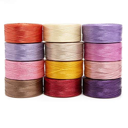 Beadsmith S-Lon Beadworking Cord Multipack with 12 Spools (Mix 3)