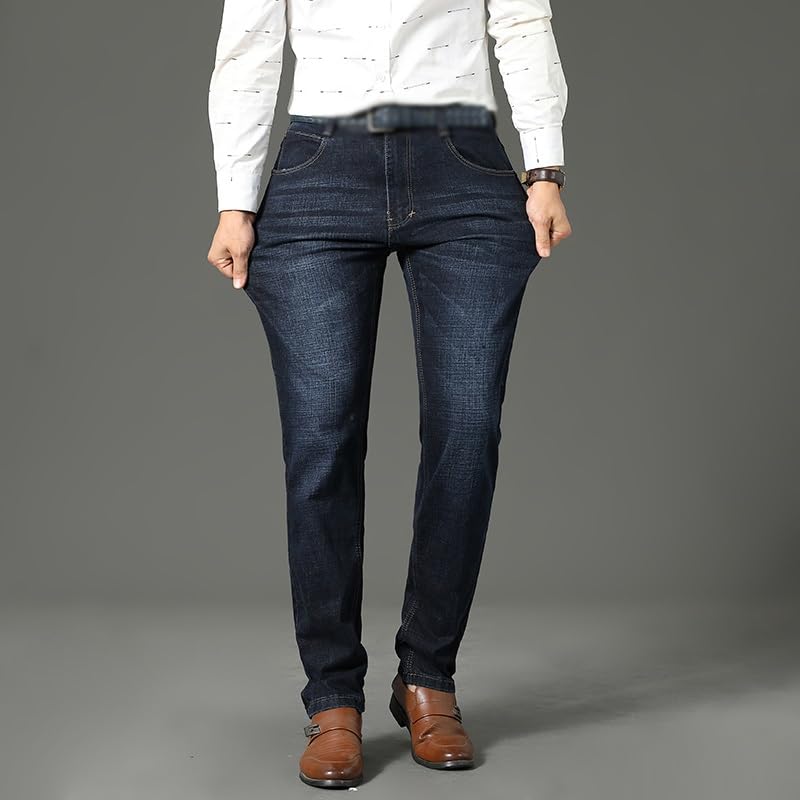 Casual Jeans Solid Color Pocket Zipper Pants Spring/Summer Men's Jeans4