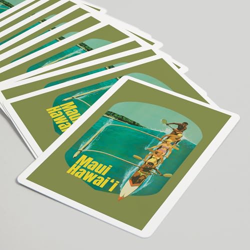 Lantern Press Baraja de Poker Maui Hawaii 52 Cartas miniatura 5