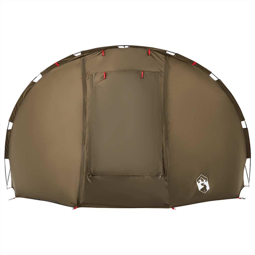 Tenda da pesca per 5 persone, verde oliva, impermeabile, poliestere 190T con rivestimento in poliuretano, 307 x 290 x 170 cm, facile da trasportare con custodia, ideale per campeggio e attività