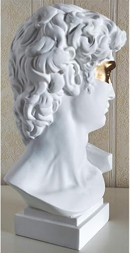 Miniatura 6 de Estatua griega clásica de busto, réplica, escultura, figura, modelo, decoración para artista (David-White)