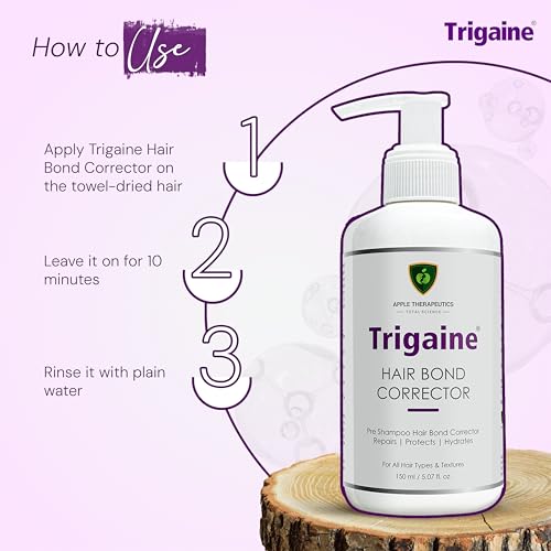 Image of Trigaine Hair Bond Corrector - Professional Bond Repair Treatment | Rebuilds Broken Disulfide Bonds | For Coloured, Bleached, Heat-Damaged & Chemically Treated Hair | Salon-Grade At Home | 150 ml