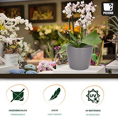 PECZEKO Shiny Flower Pots, Decorative Plant Pots for Flowers & Herbs - Image 2