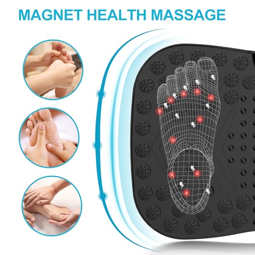 AXV Vibration Plate Exercise Machine Whole Body Workout Portable Mini Vibrate Fitness Platform Lymphatic Drainage Machine for Weight Loss Shaping Toning Wellness Home Gyms Workout (Mini) - Image 6