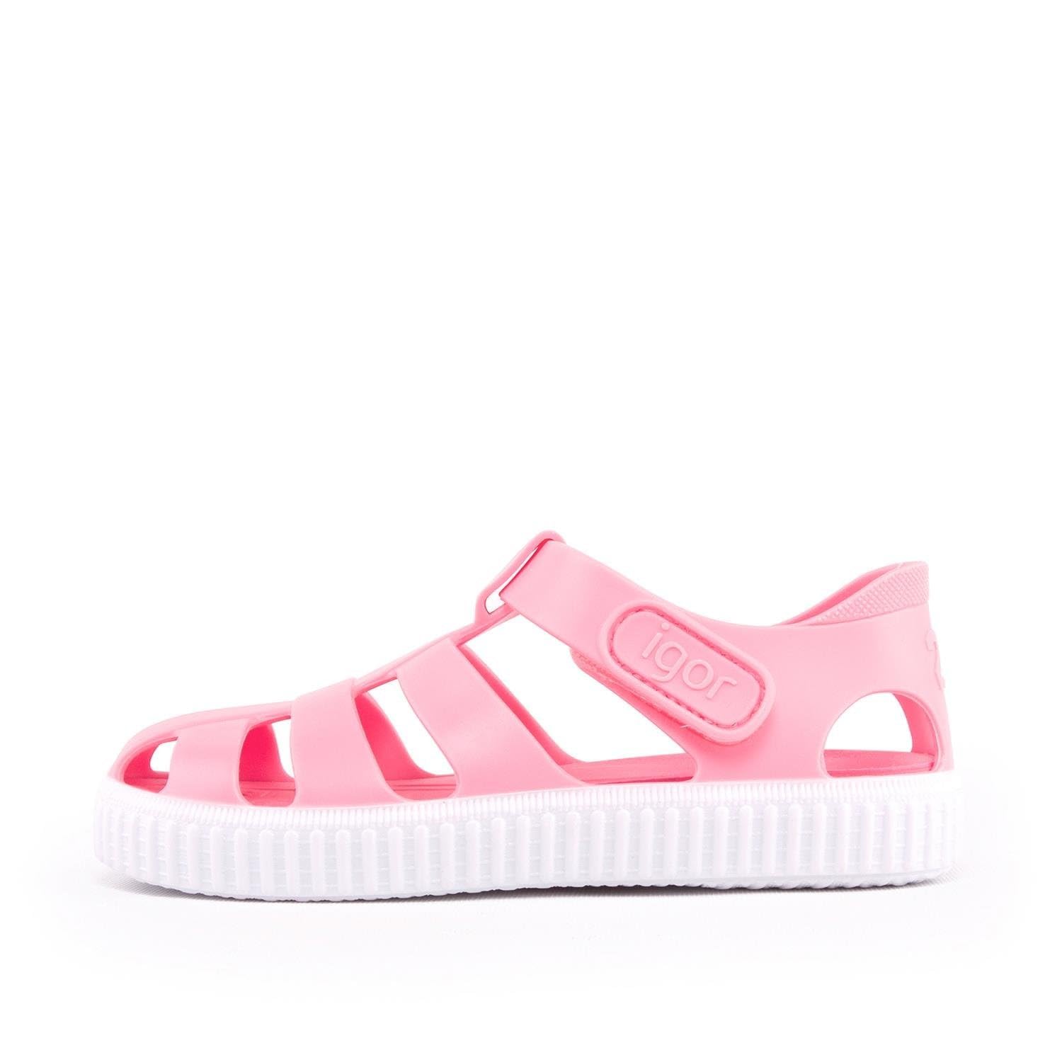 Sandales plastique Igor rose taille 23 chaussure plage basket scratch - 4