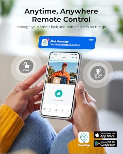 Smart Biometric Front Door Lock with Camera