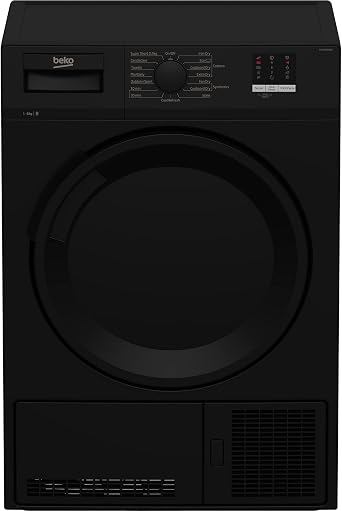 Beko DTLCE80051B Freestanding 8kg Condenser Tumble Dryer - Black [Energy Class B]
