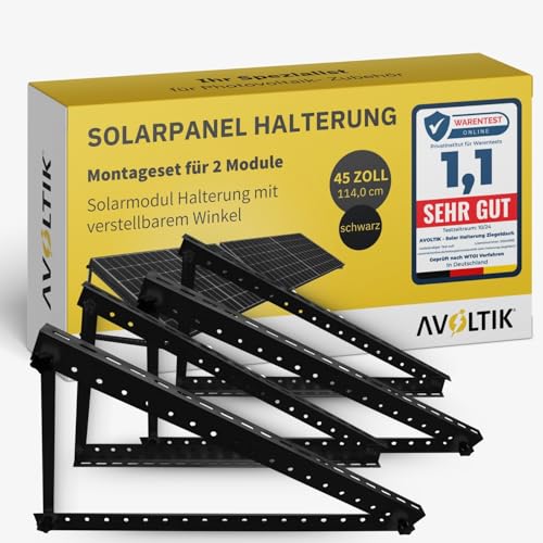 Avoltik 2x Solarmodul Halterung für Balkonkraftwerk