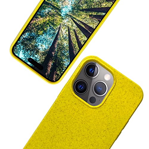 eplanita Eco Mobile Phone Case for iPhone 14 Pro, Plant Fiber, Drop Protection Cover, Durable and...