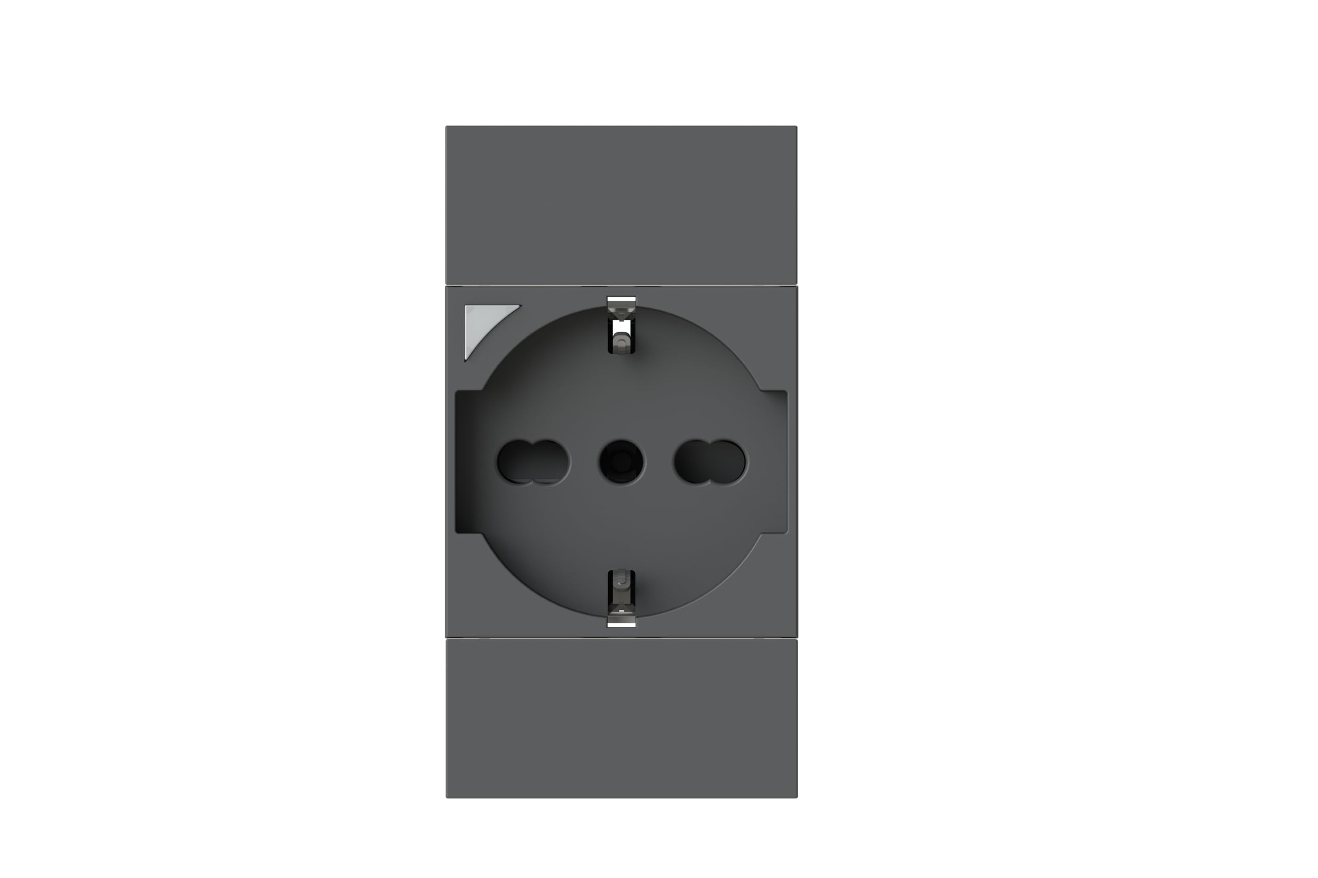 4box - Presa smart P40 S compatibile con Bticino® LivingNow™. Colore Antracite. Connessa tramite WiFi, controllabile con App 4box e assistenti vocali Amazon Alexa e Google Home.