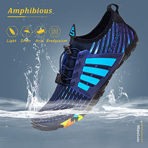 Image of WateLves Water Shoes Mens Womens Beach Swim Shoes Quick-Dry Aqua Socks Pool Shoes for Surf Yoga Water Aerobics
