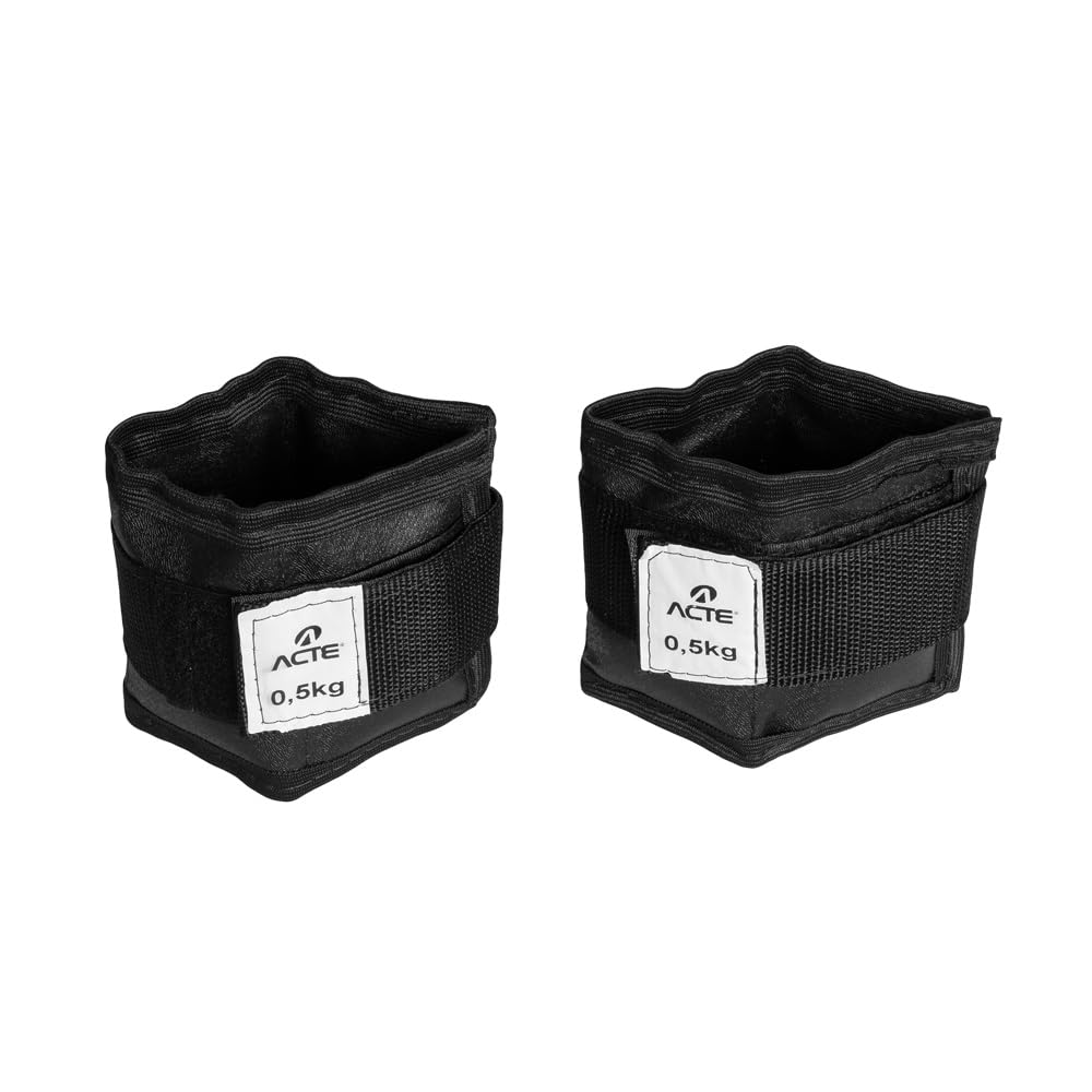 Acte, Par de Caneleira Profissional T155 0,5Kg - Preto