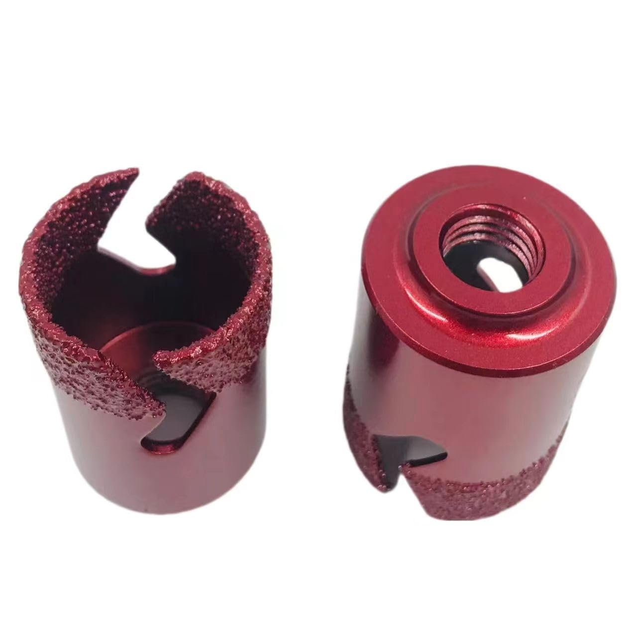 Punta da Trapano a Secco brasata, Punta da Trapano diamantata brasata, piastrella in Ceramica con Dente di Fulmine, Punta da Trapano for Granito, Marmo, Mattoni e Pietra, M(3PCS 35-50-68mm)