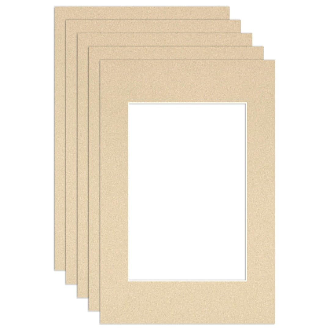 Procut Global 90x60cm Ivory Picture Mounts to Fit 60x40cm Aperture - Precision Cut Cardboard Photo Mount - Ideal for Frames, Prints, Artwork & Certificates - Sizes & Colours Available - 5 Pack โ image 1