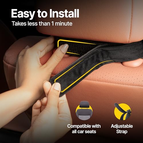 Image of Frido Ultimate Car Neck Rest Pillow | Ultrasoft Pillow for Comfortable Car Rides | Superior Neck Support | Neck Pain Relief | Hi-Per Foam Head Rest Pillow with Washable Velvet Cover | Black | Set of 2
