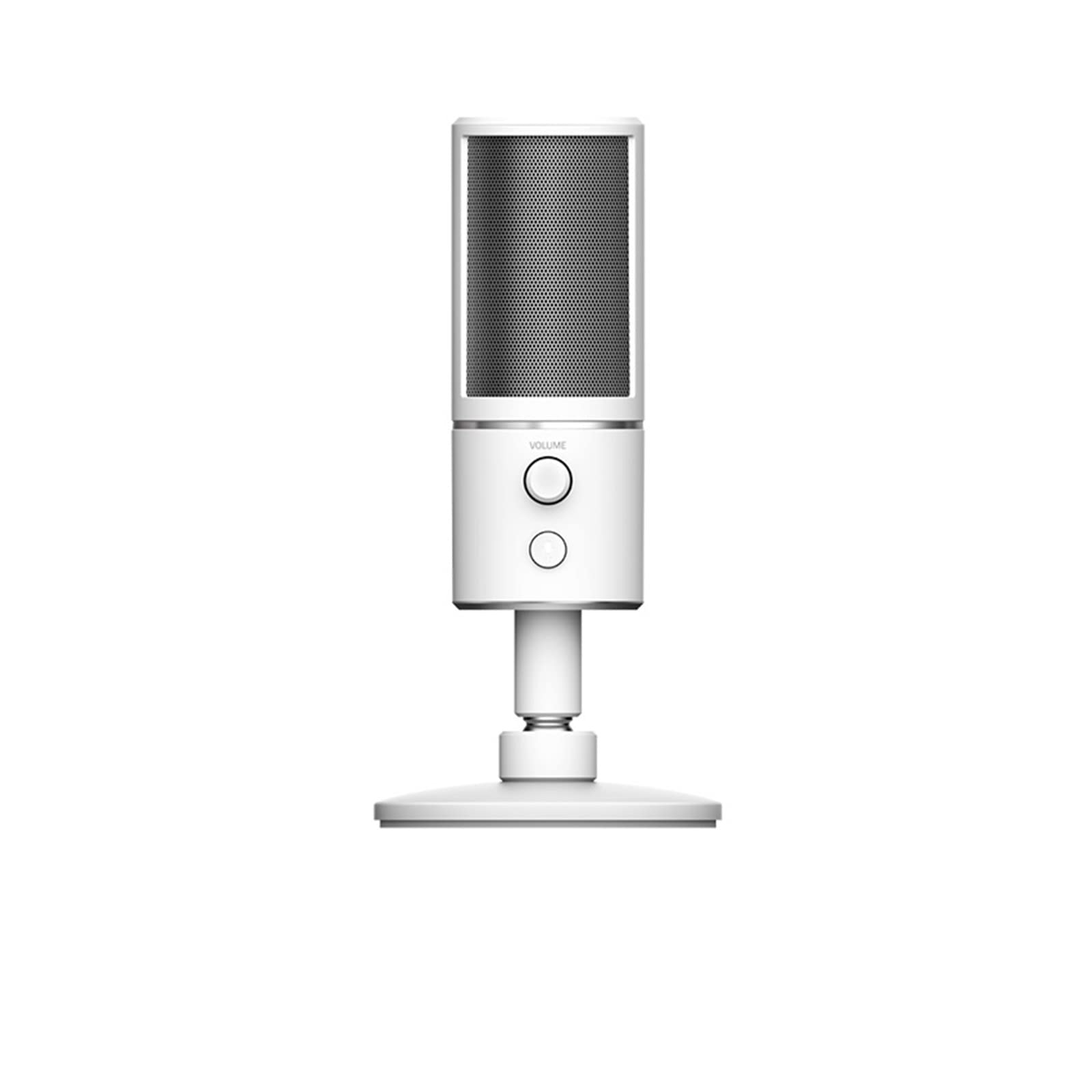 Microphone de streaming USB haut de gamme supercardioïde couleur blanc mercure épuré