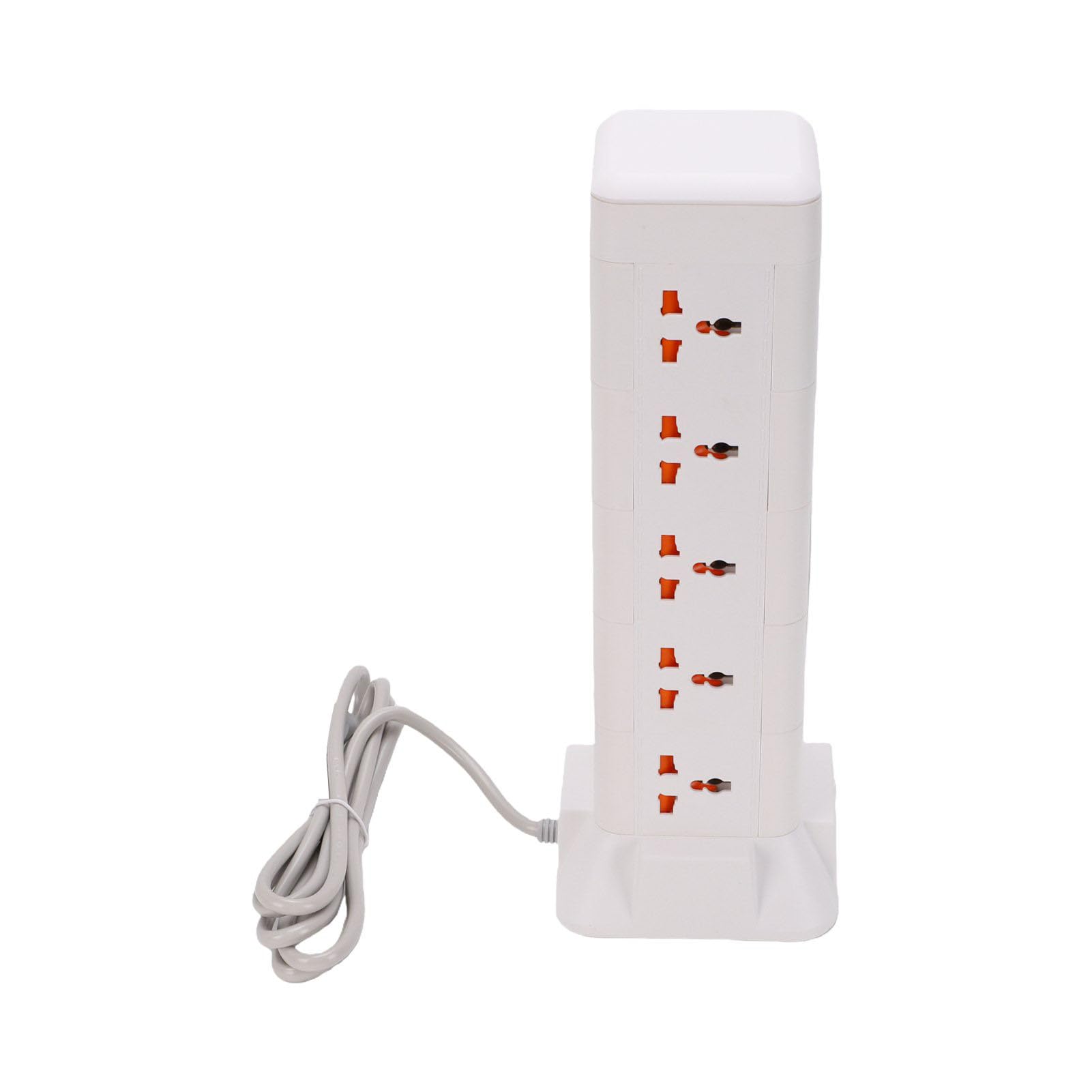 FTVOGUE Steckdosenleiste Turm, Mehrfachsteckdose mit 15 AC Steckdosen, 3