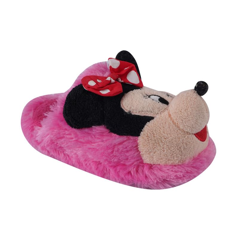 CAPICHINO Mickey Mouse Toddler Boys Plush fur Slippers with 3D Ears (6 Years)(Pink) (B0DC1PRN5B) Amazon Price History, Amazon Price Tracker