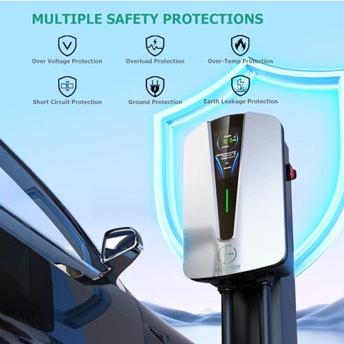 Telgeoot Q8 Level 2 Ev Charger 48Amp, Indoor/Outdoor Electric Car Charger Evse Sae J1772 thumb #4