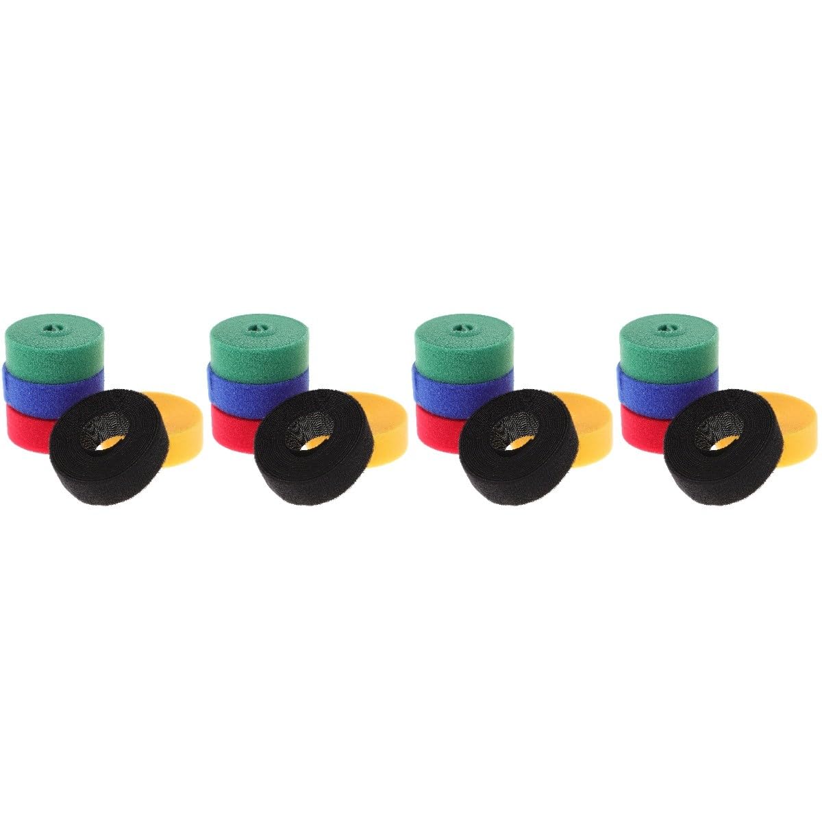 Gadpiparty 20rollen Selbstklebende Kabelbinder Aus Klett Robuste Kabelorganizer Für Desktop Usb-kabel Und Geräte Wiederverwendbare Verstellbare Kabelstrips Und Jeweils