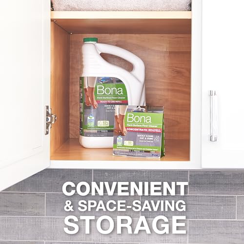 Image of Bona Multi-Surface Floor Cleaner Concentrate - 1 fl oz - 4-Pack - Residue-Free Floor Cleaning Solution for Bona Spray Mop and Spray Bottle Refill - For Stone, Tile, Laminate, and Vinyl Floors