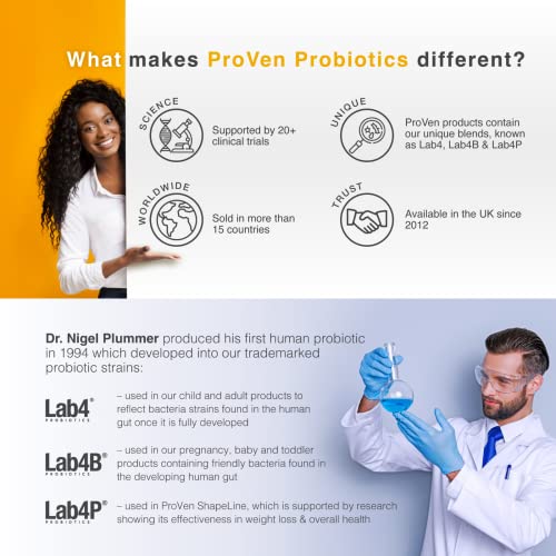 Pro-Ven Probiotics Childrens Probiotic With Vitamin C For Immune Support Digestive Support 12.5 Billion Cfu Fit For School Suitable For Ages 4-16 Strawberry Chewable Tablet - 30 Capsules #TOP4