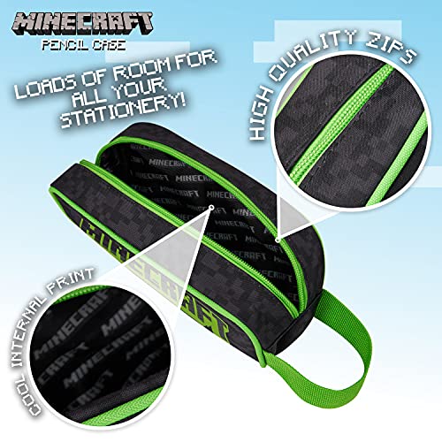 Minecraft Potlood Case, School Supplies Potlood Cases Grote capaciteit, Minecraft Cadeaus voor Jongens (Zwart) - Afbeelding 6
