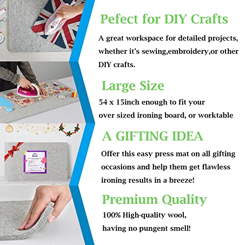 Rdutuok 15 X 54 54X15 Inches Wool Pressing Mat thumb #6