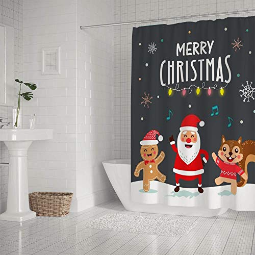 Rideau de douche en polyester Chenhongg 72x72Inch pour stopper l'eau et éviter les moisissures - 3