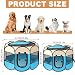 Lighterday Tragbarer Welpenauslauf,Welpenlaufstall Hundebox Faltbar Katzengehege,Wasserdichtes Oxford-Tuch Laufstall Hund,Katzenkäfig Hundekäfig für Katzen,Hunde,Kaninchen (Rosa, S, 8)