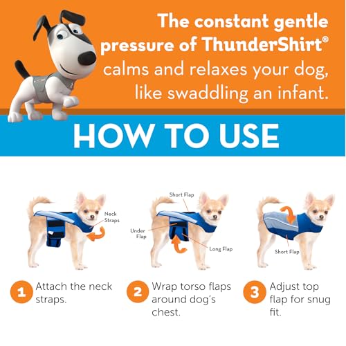 ThunderShirt Breeze for Dogs, Medium, Sky Blue, Extra Breathable Mesh Fabric, Dog Anxiety Relief Vest for Every Day Stress & Calming During Thunder Storms and Fireworks