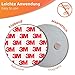 ECENCE Magnetic Smoke Detector Installation Tool 20pcs Magnetic Adhesive Pads with 3M Glue for Smoke Alarms Ø 70mm, No Drilling Or Screws, Quick and Easy Fastening