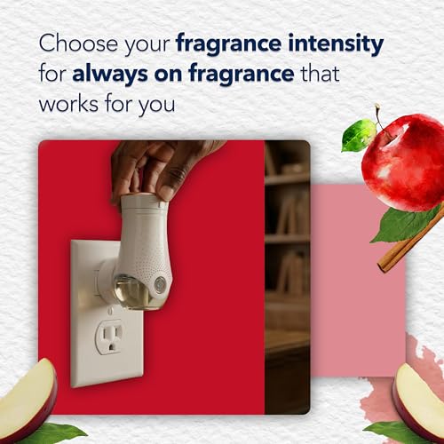 Glade PlugIns Refills Air Freshener, Scented and Essential Oils for Home and Bathroom, Apple Cinnamon, 3.35 Fl Oz, 5 Count - image 7