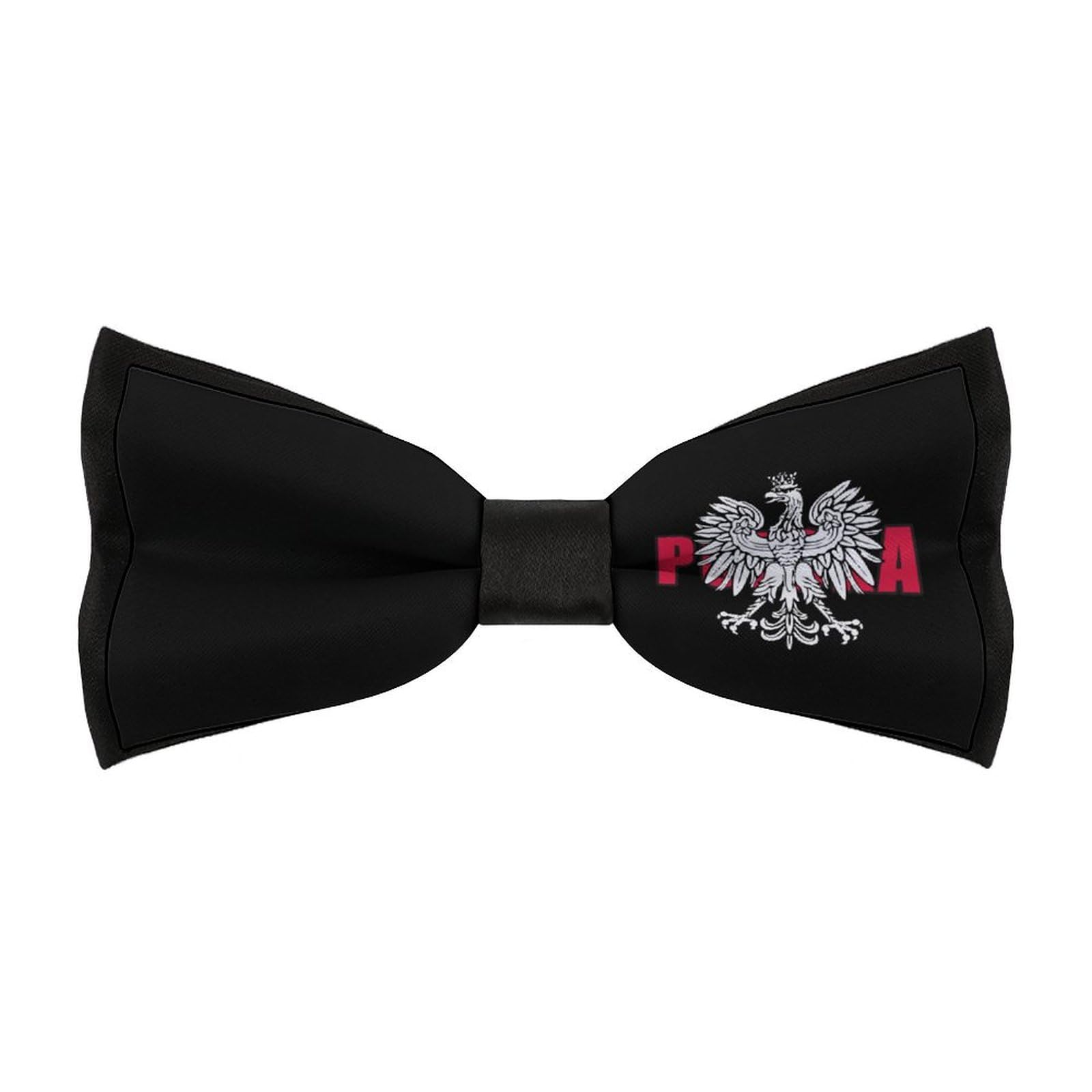 Kwqdozf Men's As Pic Polska Poland Polish Eagle Bow Tie Adjustable Pre-Tied Bowtie Elegant Neckties Clothing Accessories