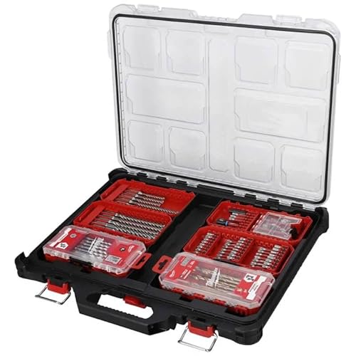 Milwaukee 0 932464083 PACKOUT Compact Organiser Case, Red