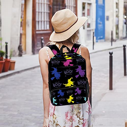 Sac à dos ordinateur portable imprimé sorcière confortable et polyvalent - 7