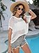 Womens Summer Boho Tops Crochet Off Shoulder Oversized Sweaters Beach Bathing Suit Swim Swimsuit Coverup Cover Up Travel Cruise Essentials Vacation Outfits for Women Plus Size Clothes Fashion Clothing