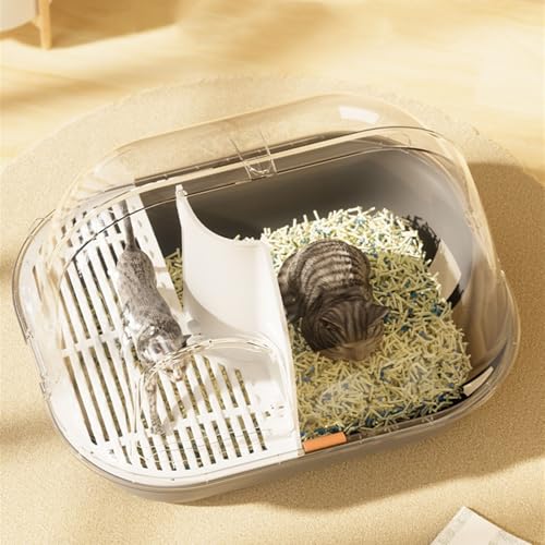 Caja sanitaria grande para gatos con puerta y pala miniatura 7