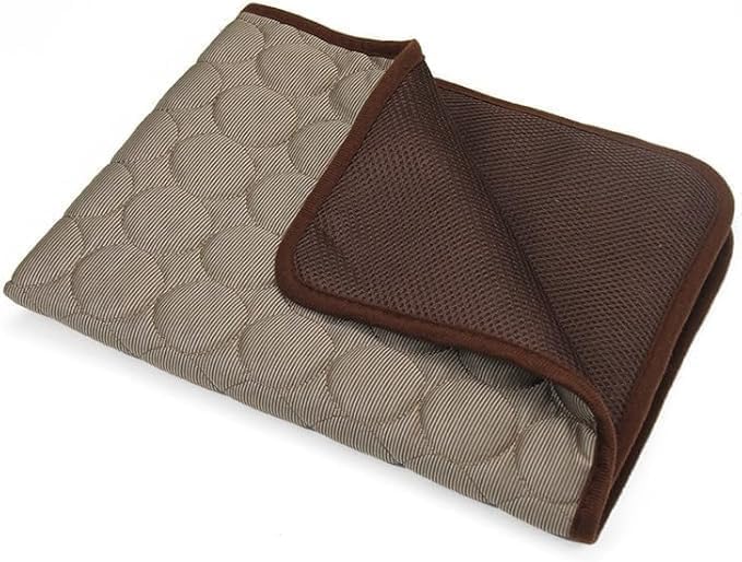 Pelsbarn Cooling Mat Dog Scratch-Resistant & Durable (Brown,XL-100X70)