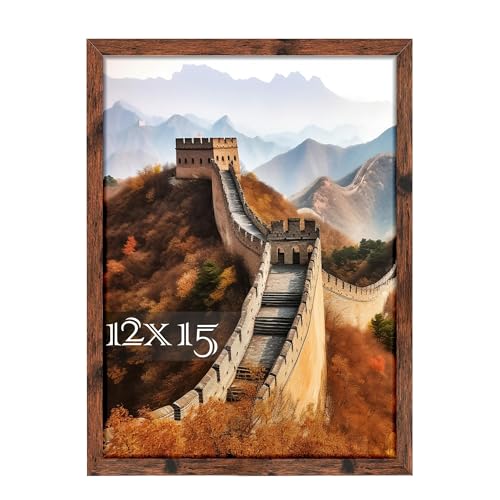 Picrit 12x15 Picture Frame Photo Frame for Wall Mounting Display Brown