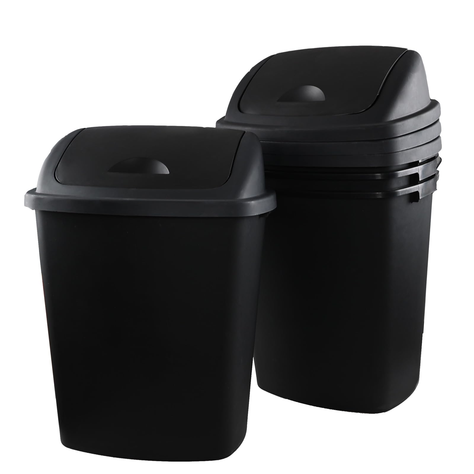 Amazon.com: Eagrye 18 Gallon Large Plastic Kitchen Trash Can with Swing ...
