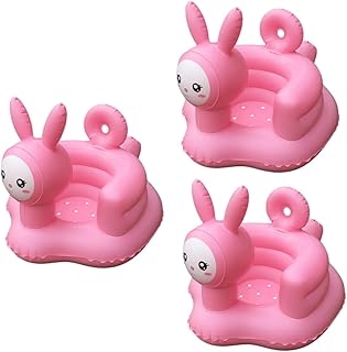 Toyvian 3Pcs Sofás Para Crianças Sofá De Ar Inflável Cadeira De Praia Infantil Cadeira De Banheira De Bebê Cadeira De Praia De Verão Assentos De Bebê Para Sentar 3 Meses Cadeira Infantil