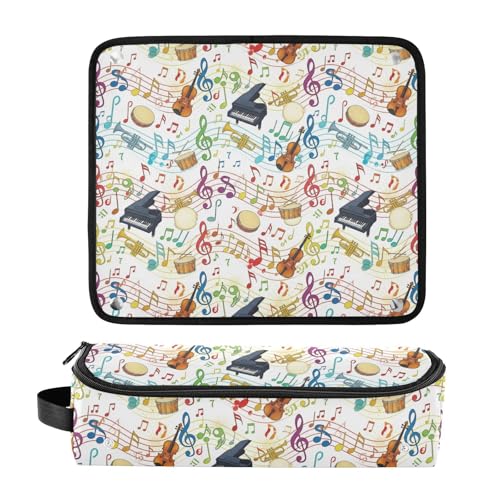 Bolsa de viaje para herramientas de cabello coloridas con diseño 2 en 1 miniatura 3