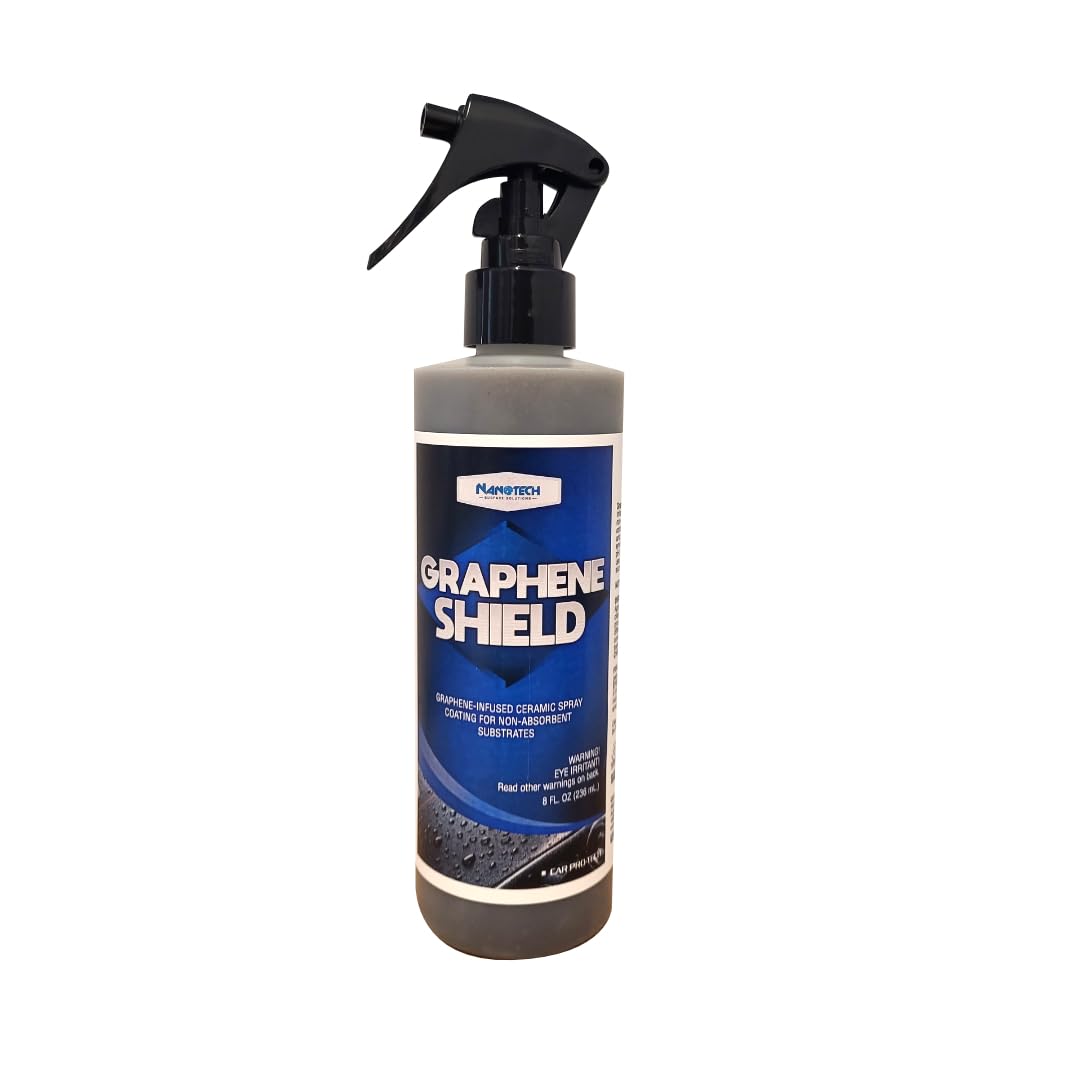 Graphene Shield - Ceramic and Graphene Protective Coating for Cars, Trucks, Motorcycles, Boats - Gloss Sealant Automotive Paint, Metals, Plastics, Glass (8 Oz.)