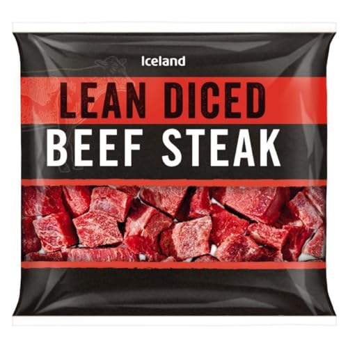 Iceland Lean Diced Beef Steak 350g (Frozen)