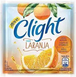 Suco de Frutas em Pó Zero Açúcar 8g c/15 - Clight (Laranja)