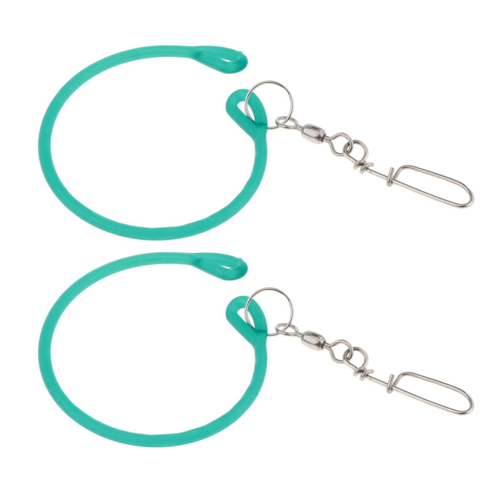 jojomis 2X Downrigger Weight Snubber with Swivel Trolling Snap Release Clip for Fishing Tackle 14.57inch